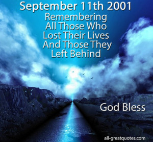 September 11th 2001 – Remembering All Those Who Lost Their Lives And ...