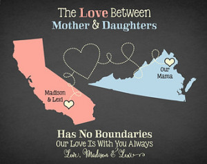 ... Grandmother Grandma MIL Cute Quote Chalkboard Map Mothers Day Gift