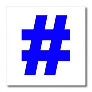 ht_107342_2 EvaDane - Funny Quotes - Blue Hashtag, - Iron on Heat ...