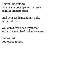 love blood sad poetry poem neck kissing