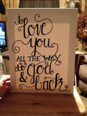 Love quote canvas