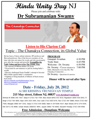 Dr. Subramanian Swamy in support of Sant Shri Asaram Bapu