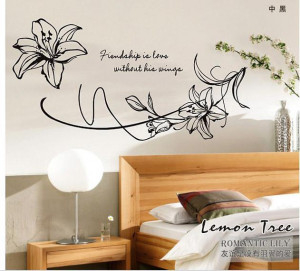 quotes vinyl removable stickers home decor small large wall stickers