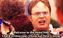 Dwight Schrute Welcomes You To Hotel Hell On The Office