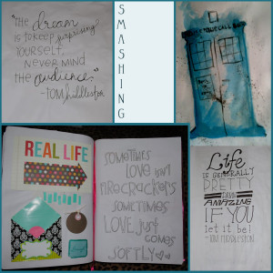 Collage Friday: Smash Book Highlights {I'm a Fan Girl}
