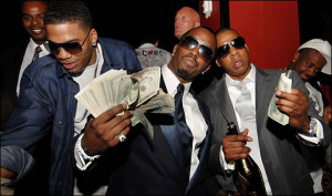 Diddy, center, pictured with Jay-Z, right, has years of experience ...