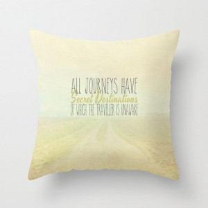 Nature Inspirational Quote Pillow Whimsical Art by secretgardentwo, £ ...