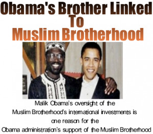 Malick Obama, the Head of the Muslim Brotherhood Finance and Arms ...