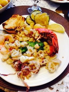 Christmas Eve seafood dinner at my home