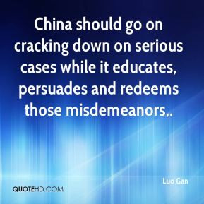 ... cases while it educates, persuades and redeems those misdemeanors