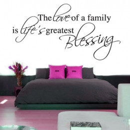 Family Blessing Wall Sticker Quote