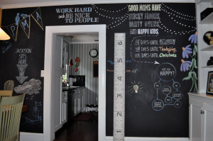 Labor Day Weekend Project— Chalkboard Wall