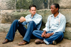 ... of Morgan Freeman and Tim Robbins in The Shawshank Redemption (1994