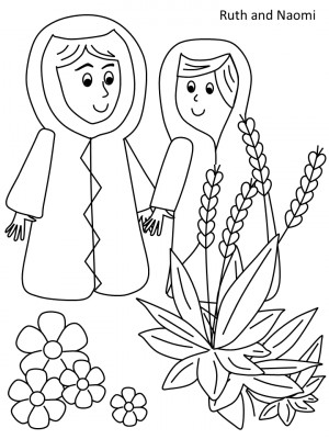 Ruth and Naomi coloring page Bible Stories, Schools Ideas, Sunday ...