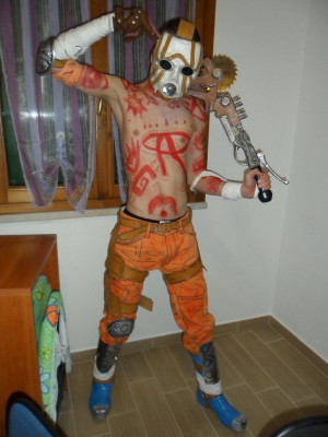 Cosplay:Psycho from Borderlands 2 in his true form by dudeduke94