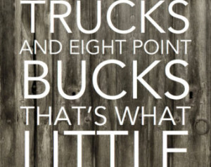 Ducks And Trucks And Bucks - What Little Boys Are Made Of - Prints ...