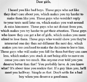 Girl quotes | qoutes about bad boys