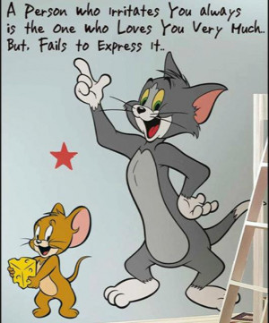 Funny Disney Cartoon Tom And Jerry Wallpaper Love Sms