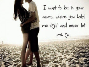 want to be in your arms