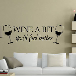 WINE-A-BIT-Quote-Letter-Wall-Sticker-Decal-Home-Arts-Lounge-Decor-Wall