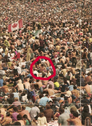 Calvin at Woodstock 1969 Image