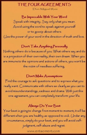 The FOUR agreements: