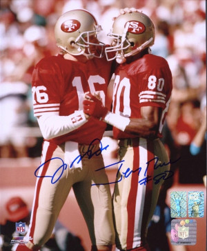 Joe Montana Jerry Rice Signed NFL 49ers 8x10 Photo Montana & Rice ...