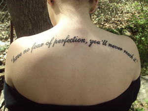 Imperfection Quotes Tattoo