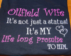 Oilfield Wife Monogrammed T-Shirt