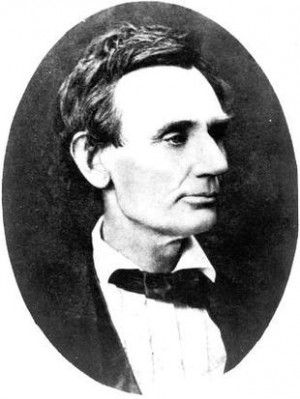 Abraham Lincoln is shown without a beard in a photograph by Alexander ...