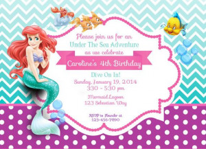 ... Princesses, Ariel Invitations, 3Rd Birthday, Mermaid, Birthday Ideas