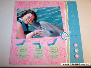 Scrapbooking Idea Dolphin Kiss