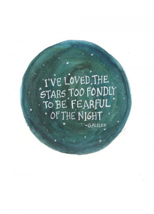 love quotes watercolor Galileo