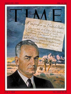 Barry Goldwater on the cover of Time, June 23, 1961. (Image Source ...