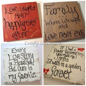 Crafts GaLaura has a variety of quote paintings available for sale!