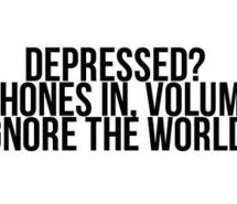 being young, depressed, earphones, ignore, teenager, teenager post ...