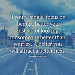 Focus On Being A Better You Quote Graphic