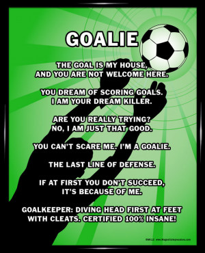 Soccer Goalie Framed Poster Print