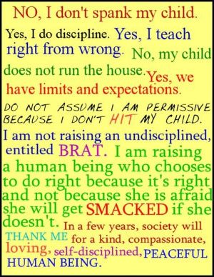 No, I Don't Spank My Child: 