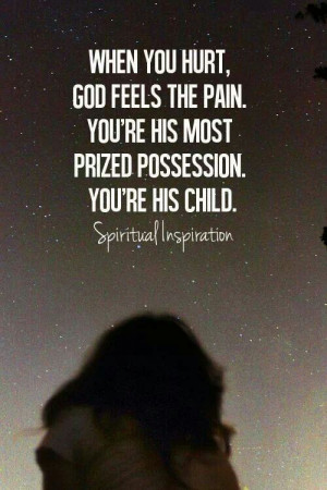 WHEN YOU HURT GOD HURTS TOO.