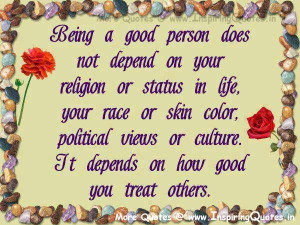 Being Good Person Does Not...