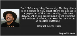 The Nuts and Bolts of Not Taking Things Personally