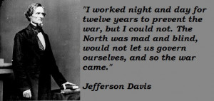 US Senator Jefferson Davis Linked Civil War to American Revolution