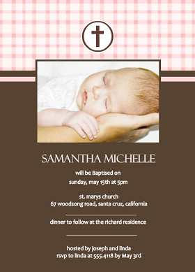 Baptism and Christening Invitations From PurpleTrail