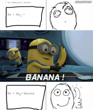 ... Me Chemistry Lessons - By The #Minions #DespicableMe #RageComics