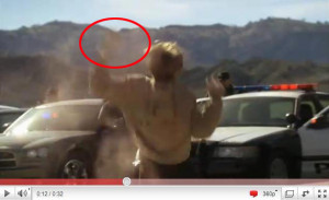 one on TMZ , they were making fun of this episode of CSI: Las Vegas ...