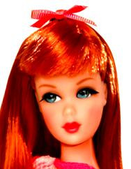 1967 Barbie getsa new face mold. The eyelashes are now painted or even ...