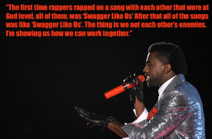 Kanye West swagga like us quote