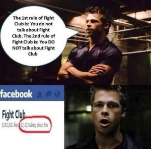 first rule #fight club #brad pitt #smile #Funny