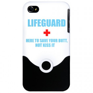 Funny Lifeguard iPhone 4 Slider Case